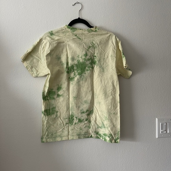 Market green and yellow tie dye t-shirt - Picture 2 of 3